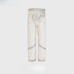 Men's Vintage Pants Splicing Trousers Men's and Women's Straight Jeans MIJKO