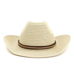 Chapeaux de cowboy en paille Chapeau de plage Chapeau de soleil protection solaire