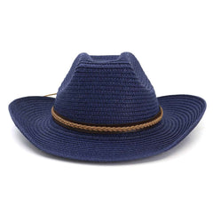 Chapeaux de cowboy en paille Chapeau de plage Chapeau de soleil protection solaire