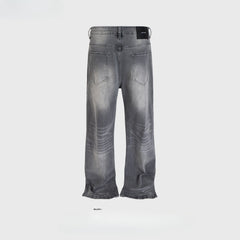 Men's Vintage Pants Washed Old Trousers Men's and Women's Jeans MIJKO