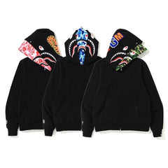 BAPE Hoodie Mode Automne et Hiver Marque Cardigan Sweat à Capuche Zippé Mode Jeunesse