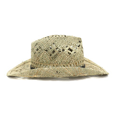 Chapeaux de Cowboy en Paille Chapeau de Cowboy Homme et Femme Protection Solaire Chapeau de Soleil