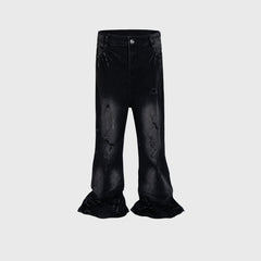 Mens Vintage Pants Whitening bootcut jeans MIJKO