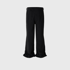 Mens Vintage Pants Unisex Bootcut Casual Trousers MIJKO
