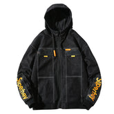 Autumn Hooded Casual Denim Jacket Men's Jacket Large Size Loose Men Denim Jacket