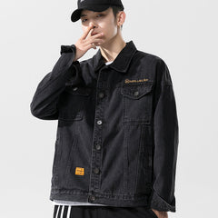 Men's Clothing Fall Denim Jacket Men's Autumn New Loose Denim Jacket Large Size Men Denim Jacket