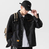Men's Clothing Fall Denim Jacket Men's Autumn New Loose Denim Jacket Large Size Men Denim Jacket