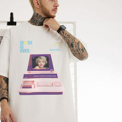 T-shirt ample à manches courtes pour homme
