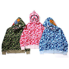 Sweat à capuche BAPE printemps et automne à fermeture éclair