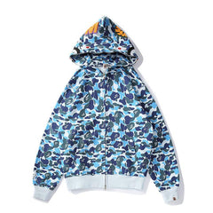 Sweat à capuche BAPE printemps et automne à fermeture éclair