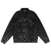 Denim Clothing Men's Jacket plus Size Casual Top Loose Denim Jacket Men Denim Jacket