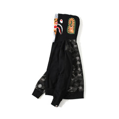 Bathing AAp Hoodie Autumn and Winter Camouflage Shark Double Hood Sweatshirt Couple Coat Hip Hop Men and Women