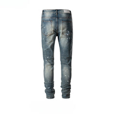 Men's Vintage Pants Men's and Women's Autumn and Winter Pants Washed Jeans MIJKO