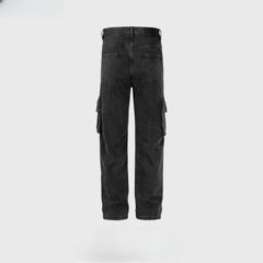 Men's Vintage Pants trousers men's and women's straight wash water old jeans MIJKO