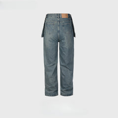 Men Vintage Pants Splicing trousers for men and women to make old jeans trendy MIJKO