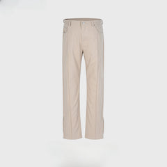 Mens Vintage Pants Slim-fit Splicing Deconstruction Trendy Casual Pants MIJKO