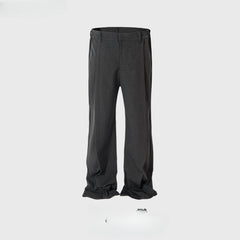 Men Vintage Pants Splicing trousers slightly pull down MIJKO