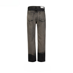 Men's Vintage Pants Men's Women's Washed Old Trousers Zipper Jeans MIJKO