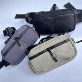 Mens Casual Bags STON FW24 Nylon Embroidered Shoulder Crossbody Breast Bag