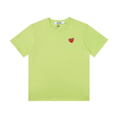 CDG Be Kind T Shirt CDG Classic Red Heart Embroidery Couple Short Sleeve T-shirt