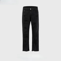 Men's Vintage Pants Trousers Men's and Women's Straight Slim-Fit Jeans MIJKO
