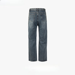 Men's Vintage Pants Trousers High Street Men's and Women's Spliced Jeans MIJKO