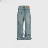 Men's Vintage Pants Splicing Design Men's and Women's Straight Jeans MIJKO