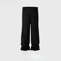Men Vintage Pants design trousers men's and women's splicing straight elastic casual trousers MIJKO