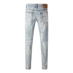 Purple Brand Jeans Pure Cotton High Street Trend #7017