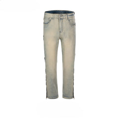 Men's Vintage Pants Men's Women's Autumn and Winter Washing Water Old Trousers Straight Jeans MIJKO