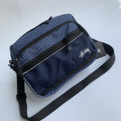 Mens Stussy Bag Stusy Plaid Shoulder Crossbody Bag Men's Shoulder Bag