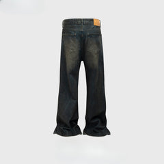 Men's Vintage Pants Jeans Men's and Women's Lightly Ripped Wide Pants MIJKO