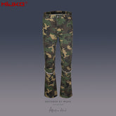 Mens Vintage Pants Chain Decorative Casual Denim MIJKO