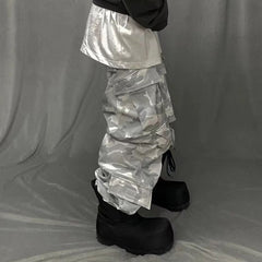 Men's Vintage Pants Men's Women's Casual Pants Camouflage Overalls MIJKO