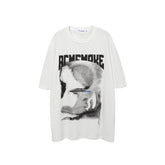 T-shirt Homme Ample Demi-Manche T-shirt Homme Imprimé Manches Courtes