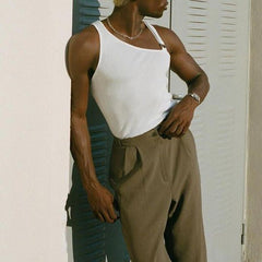 Rave Outfits Mens Vest Knitted