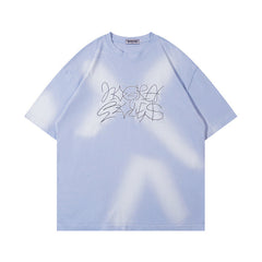 T-shirt homme manches courtes brodé lettre Hip-hop pour hommes et femmes
