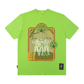 Men's T Shirt Printed Short-Sleeved T-shirt Men's and Women's Loose Style Ins Fashion Brand Loose