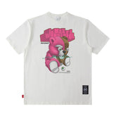 T-shirt Homme Imprimé Couple Manches Courtes T-shirt Hommes et Femmes Hip Hop Ample Décontracté