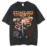 Men T Shirts Vintage Old Anime Print Short Sleeve T-Shirt