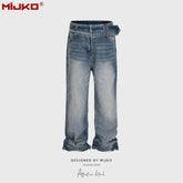 Mens Vintage Pants Straight Loose Jeans MIJKO