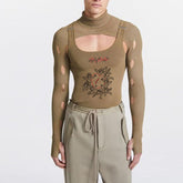 Rave Outfits Mens Vest Knitted Work Vest