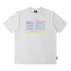 T-shirt homme à manches courtes imprimé lettres - Coupe ample