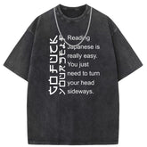 Men T Shirts Washed old punk short-sleeved T-shirt