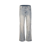 Men's Vintage Pants Men's Women's Splicing Pants Washed and Used Jeans MIJKO