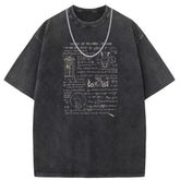 Men T Shirts Short-sleeved T-shirt women washed and old