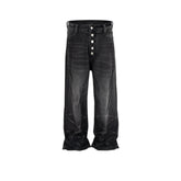 Men's Vintage Pants Retro Design Wave Jeans Men's and Women's Trousers MIJKO