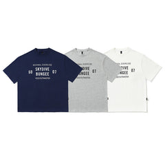 T-shirt homme en coton japonais, manches courtes, pour hommes et femmes, rétro et populaire, coupe ample