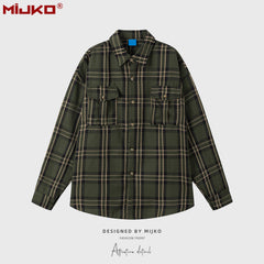 Mens Jacket Plaid Jacket MIJKO