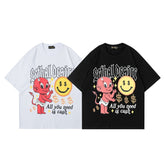 Men T Shirt Hiohip Short Sleeve T-shirt Men and Women Casual